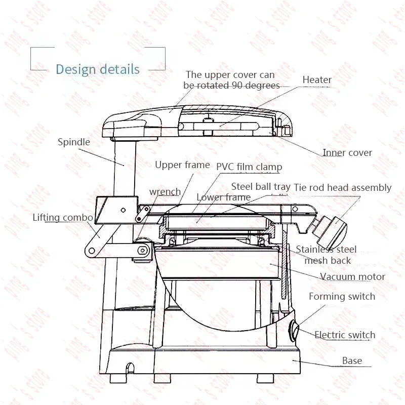 110 /220V Dental Laminating Machine Vacuum Forming   Composite Retainer With Ball  Equipment