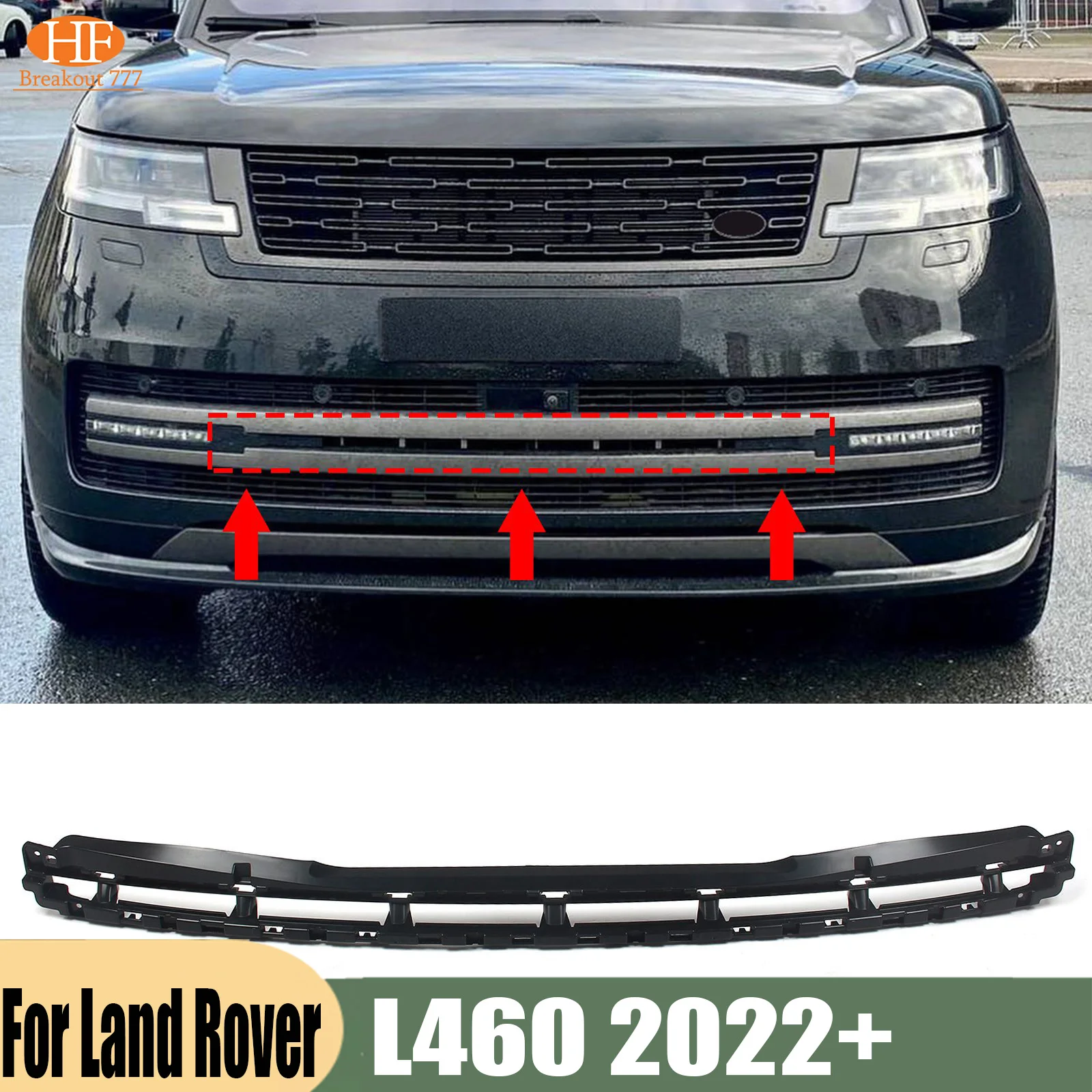 Front Bumper Air Deflector for Range Rover L460 2022+ LR153909