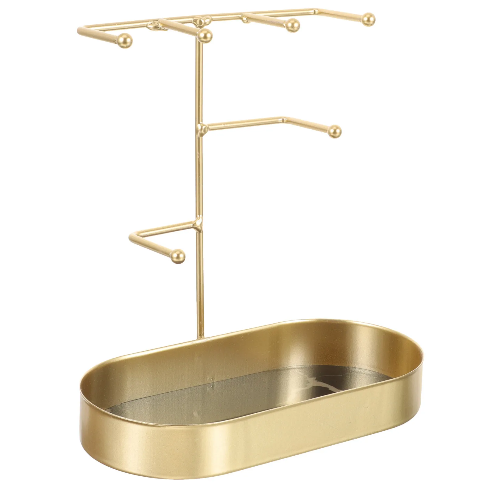 

Многоуровневый органайзер для ювелирных изделий, железная настольная стойка для хранения ожерелья, браслета, сережек, подвесной держатель