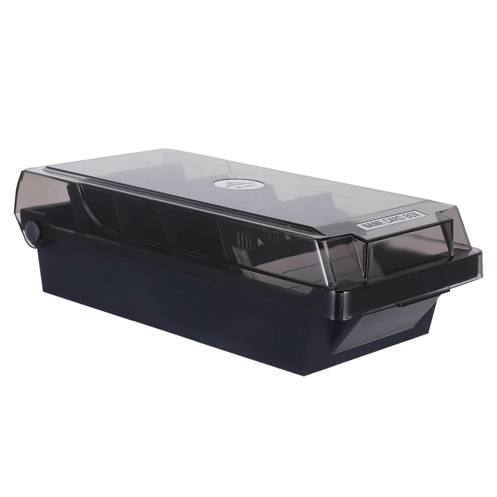 

Business Card Large Capacity Organizer Box Business Card Organizer Cards Storage Display Magnetic Plastic Stand