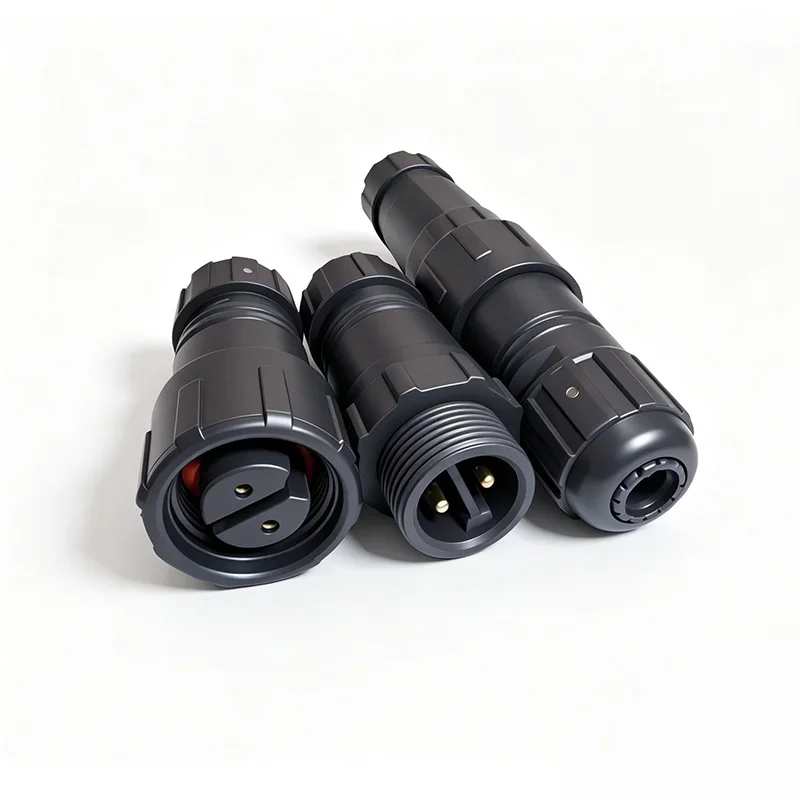 M14 Butt Welding Waterproof Connector 2 3 4 5 6 7 8 9 10 Pin LED Light Power Supply m14 Male Female illumination Plug 5A-10A