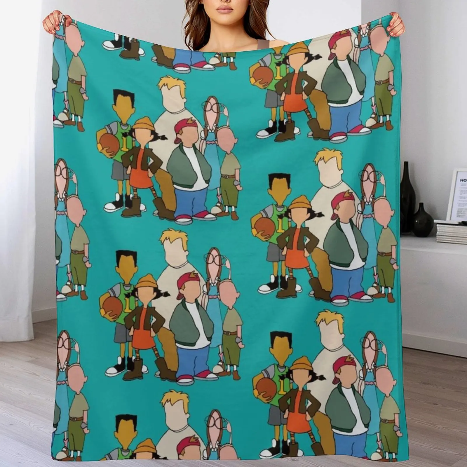 

Recess Throw Blanket Soft Flannel Fabric halloween Designers Blankets