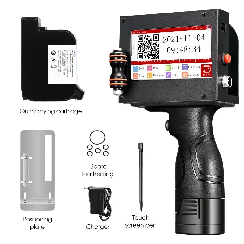 

Ручной пистолет для струйного принтера, интеллектуальный струйный принтер, кодовый принтер для печати даты, номера партии, штрих-код на фотографиях