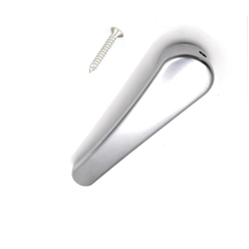 Manija de puerta de baño plateada para coche y caravana, compatible con Elddis Compass Bailey Hymer Rv, herrajes para puerta Interior de autocaravana, accesorios para coche, 1 ud.