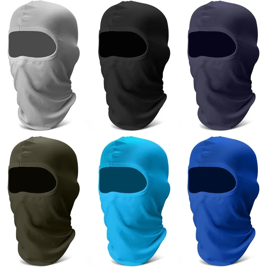 

6 Pack Balaclava Ski Face Mask for Winter Outdoor Activities: Cooling Neck Gaiter Full Head Mask with Breathable Fabric Ideal f