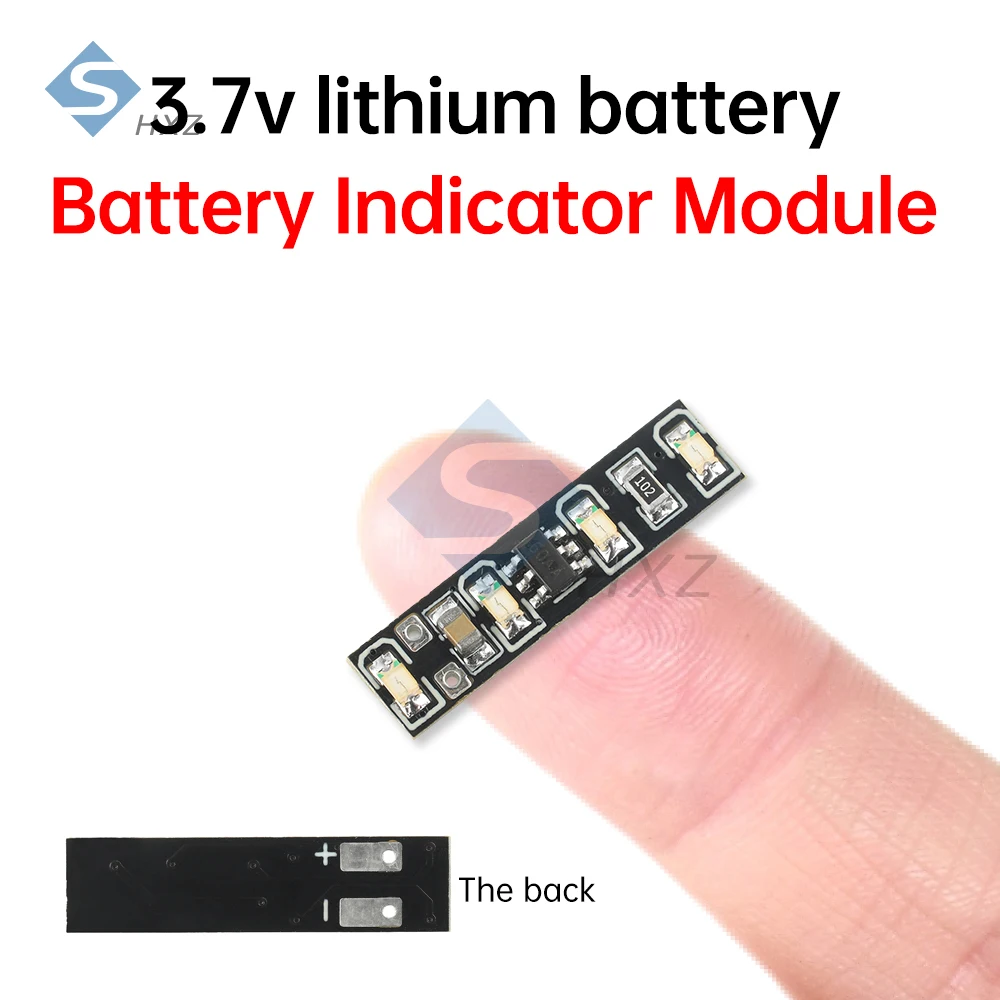 10Pcs/5Pcs DC 3.7-4.2V Power Display Module LED Battery Electricity Indicator Meter for 3.7V 18650 21700 32700 Lithium Battery