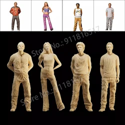 3D Printed 1/64 1/43 1/35 Racing Driver Walker Figure Diorama Street Scene Prop Model for Car Vehicle