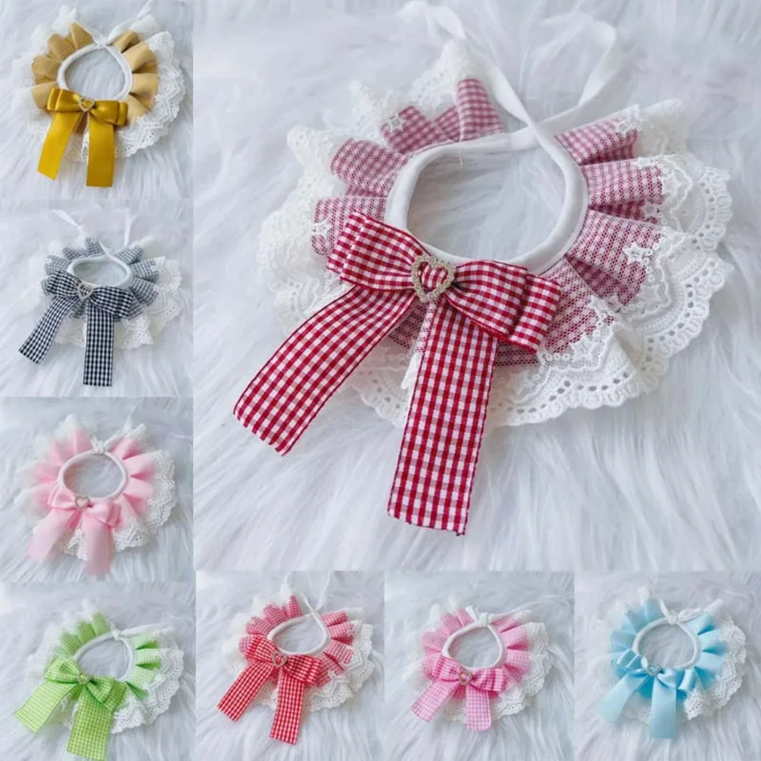 

Elegant and Stylish Plaid Bandanas - Perfect Accessories for Fashionable Pets! Add a Touch of Sophistication to Your Furry Compa