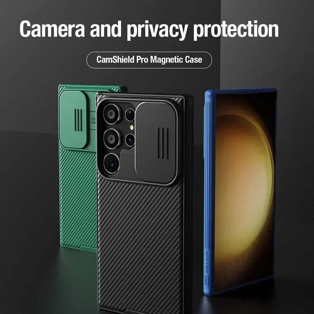 Nillkin for Samsung Galaxy S24 Ultra S24 Plus S24 Case CamShield Pro Slide Camera Privacy Protection Shockproof Back Cover