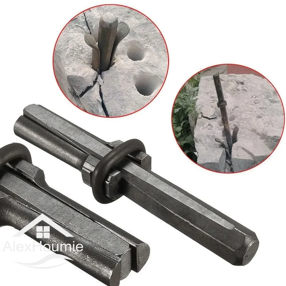 5/10Pcs Stone Splitting Tool Concrete Rock Splitters Hand Tools Set Metal Plug