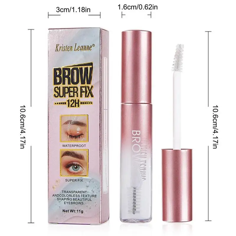 Eyebrow Gel Waterproof Eyebrow Setting Gel 0.39 Fl Oz Brow Styler  Eyebrow Glue For Extreme Hold Voluminous-Looking Brows Brow