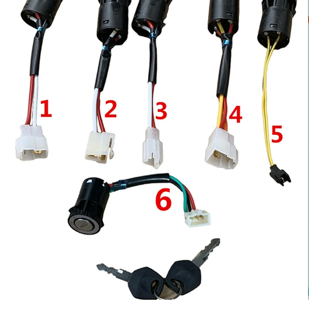 

New Power Switch Keys Start Switch Small/big Female Port For Ride Toy Car Replacement Parts 2/3 Wires 6 Optional