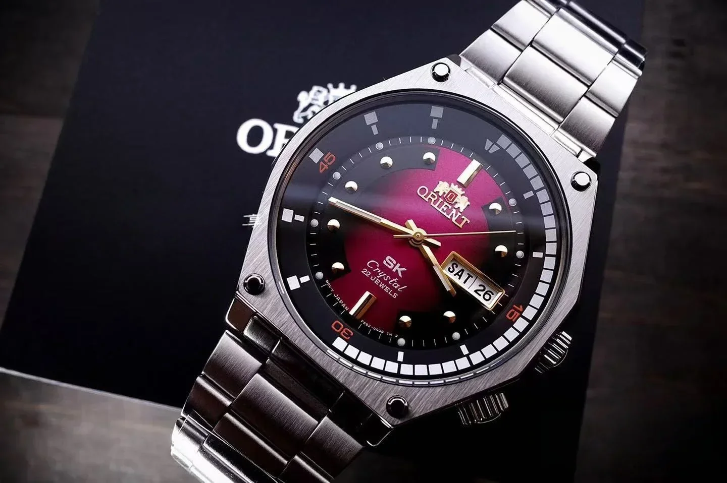 118A Store Mechanical Watch All Men's Mechanical Watch Night Light Display Waterproof Hollow Dial Full Function Orient WAtch view 2