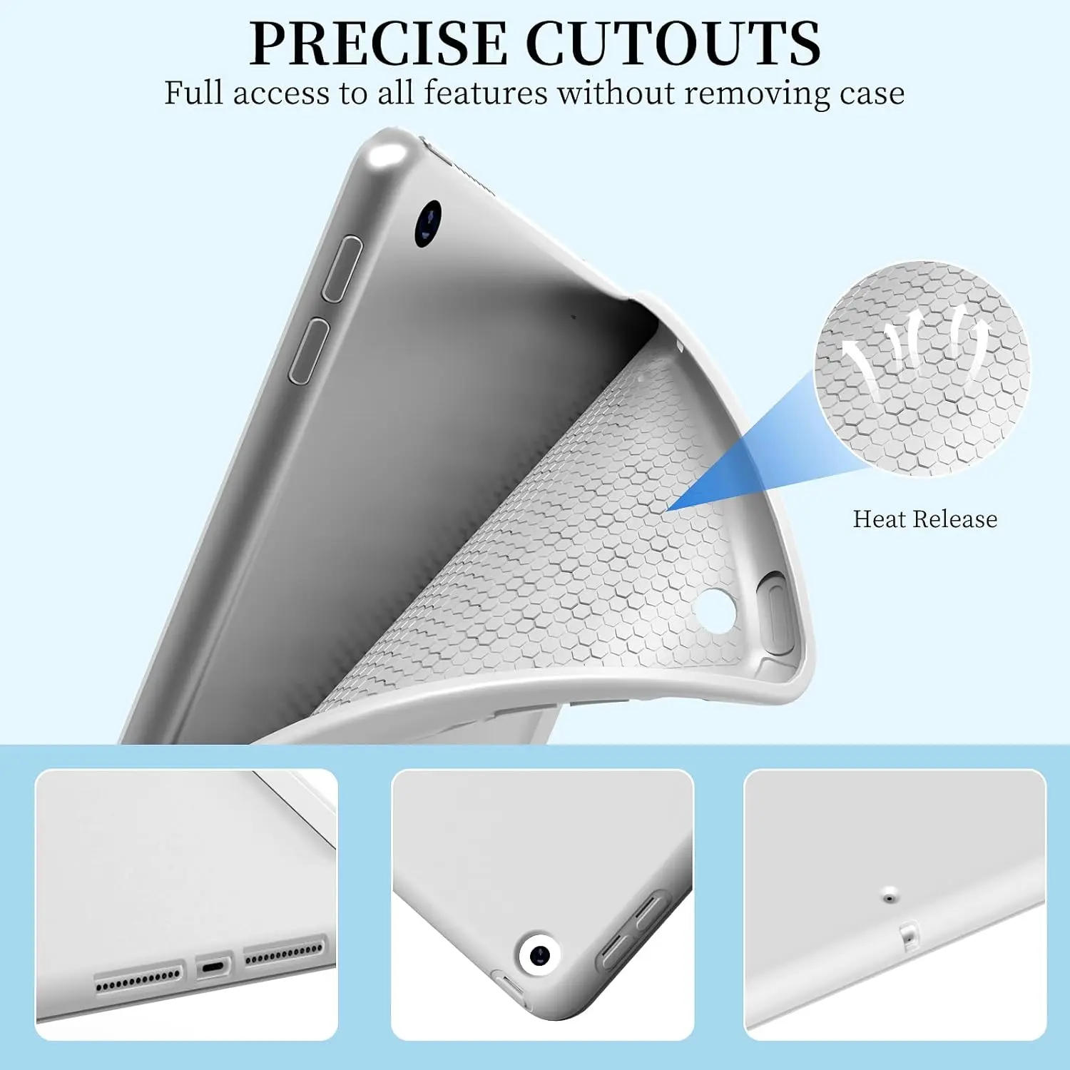 레노버 탭 M10 플러스 (3세대) 10.6인치 2022 TB-128FU TB-125FU 삼중 접이식 플립 케이스 자석 스탠드 PU 가죽 보호 커버