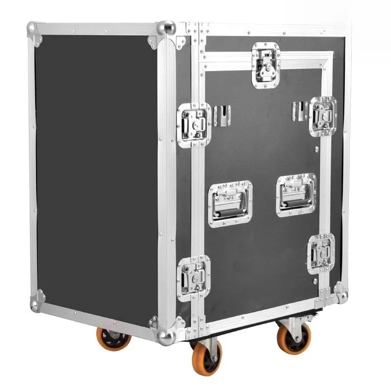 Three-door power amplifier aviation cabinet, mixer outdoor audio aviation box aluminum alloy