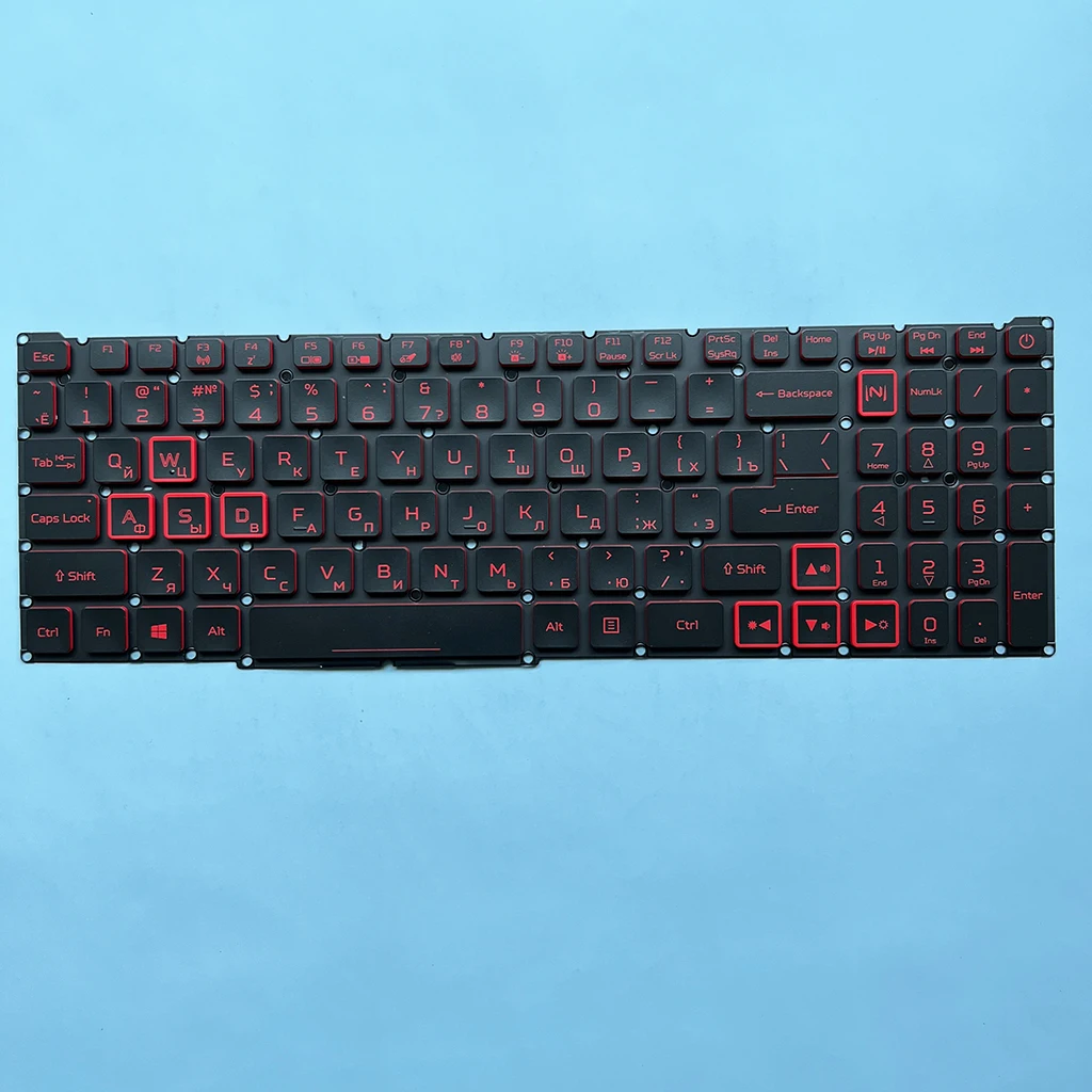 AN515-57 الروسية RGB الخلفية لوحة المفاتيح لشركة أيسر نيترو 5 AN515-45 AN515-56 AN515-58 AN515-57 AN517-41 AN517-53 AN517-54 دفتر