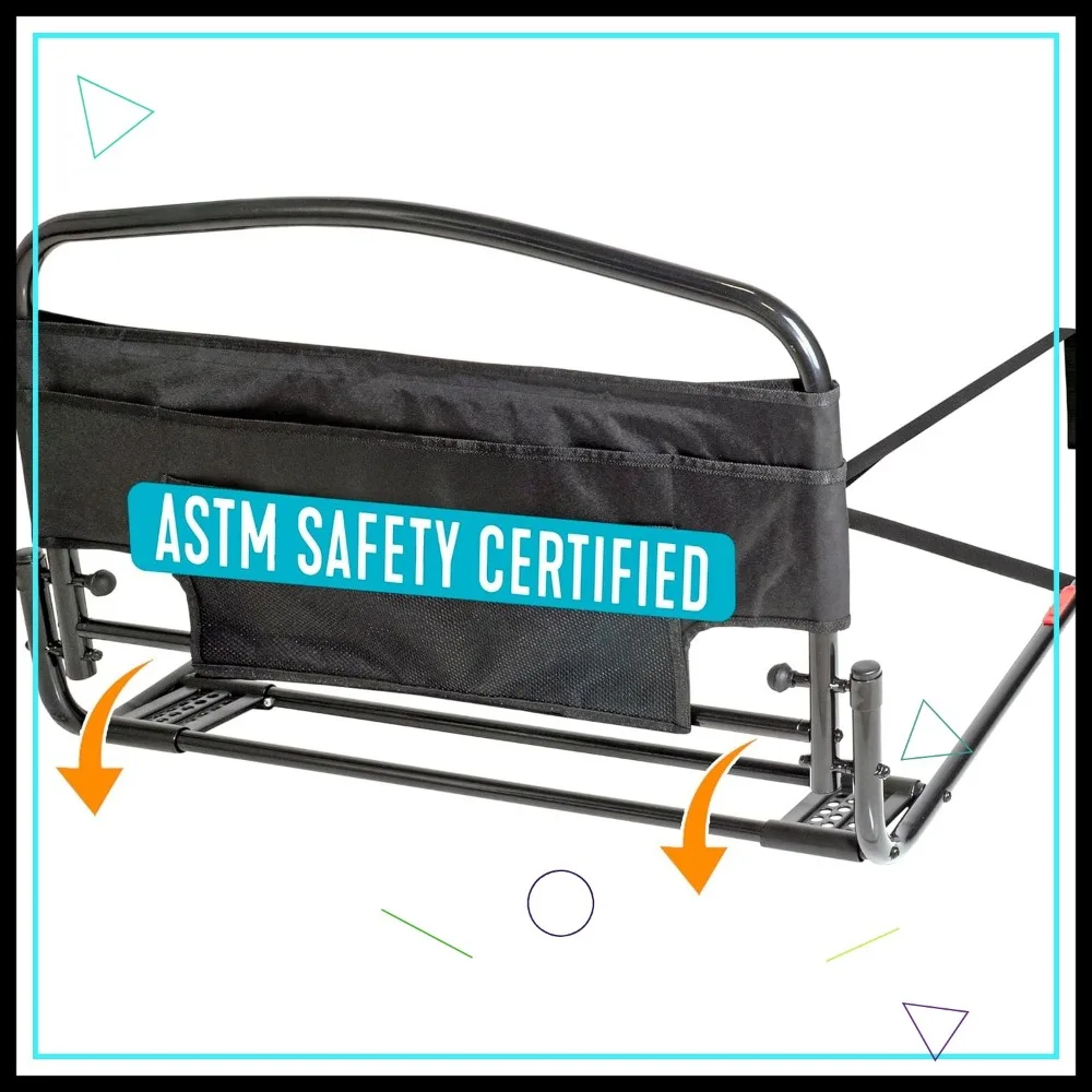 30-Inch Safety Bed Rail with Padded Pouch for Adults and Seniors, Fits King/Queen/Full/Twin Beds, ASTM Approved