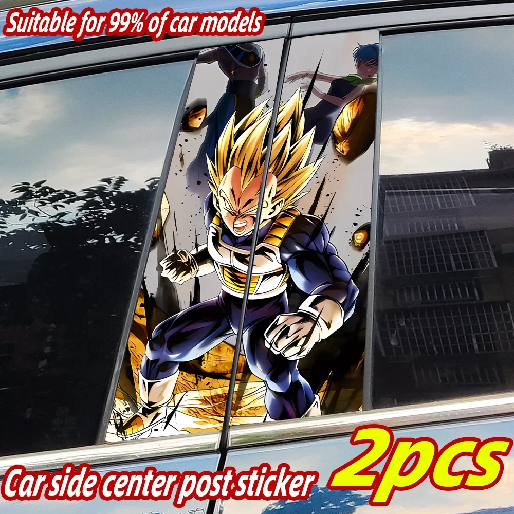 Anime Son Goku Car Stickers Auto B-pillar Car Center Column Decor Cover Scratches Waterproof Sunscreen Vinyl Decals Accessories