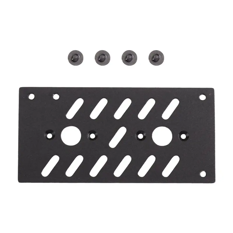 FLEX Small 1U Power Supply Mounting Plate DC-ATX Mini Chassis Backplane Pure Aluminum Computer Case Accessory