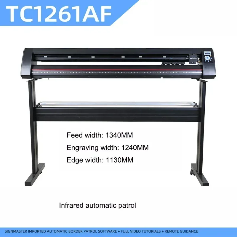 Advertising contour cutter / vinyl plotter / film cutter, electric plotting and cutting machine (servo-motor driven)