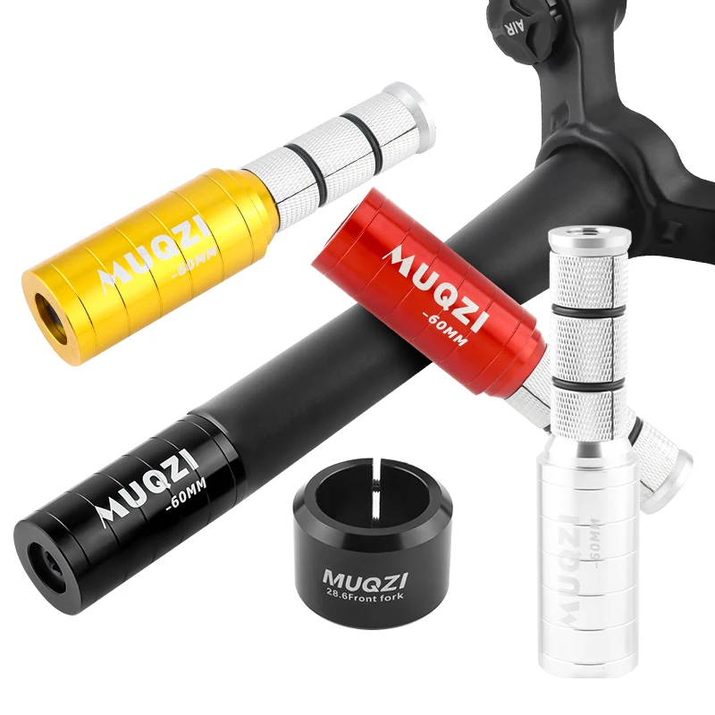 CNC aluminiowa rozszerzająca widelec rowerowy nakrętka gwiazda ukryta ze stopu węgla MTB górski rower szosowy przedni widelec przedłużacz rury 60mm