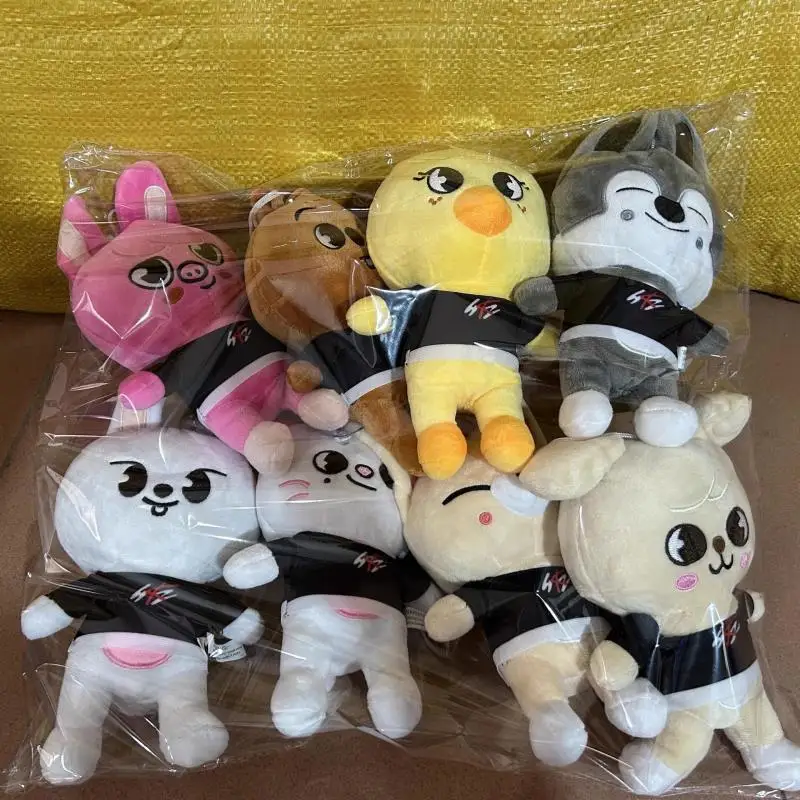 

Плюшевые игрушки Skzoo: милые плюшевые куклы Stray Kids, мультяшные мягкие игрушки-животные, очаровательный компаньон для декора комнаты, подарок для детей, взрослых и фанатов