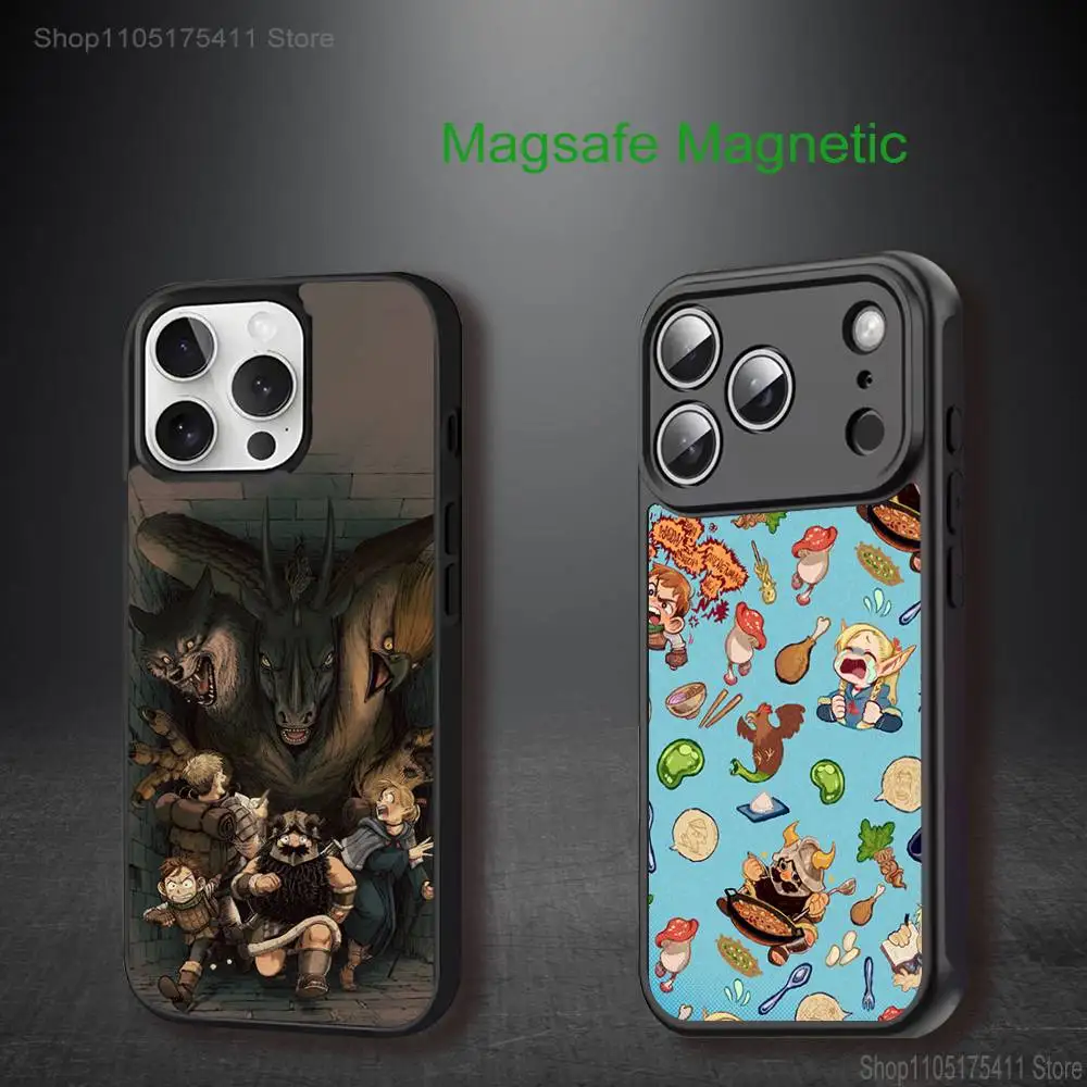 

D-Dungeon M-Meshi Phone Case For iPhone 17,16,15,14,13,12,11,Pro,Max,Plus,Mini,SE4,E Magnetic Magsafe Wireless Charging