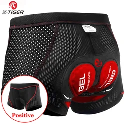 X-TIGER Cycling Shorts Breathable Mesh Cycling Underwear 5D Gel Pad Shockproof MTB Bike Shorts Men Shorts