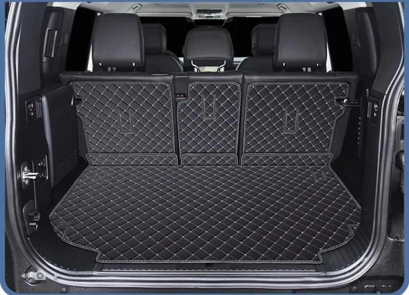 Good quality! Custom car trunk mats for Land Range Defender 90 2025-2020 3 door waterproof boot carpets mat cargo liner cover