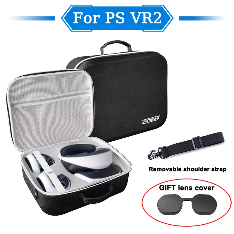 storage bag For PS VR2 cover hard Travelling case with Lens Protector storage glasses 2 handle for vr2 Removable shoulder strap