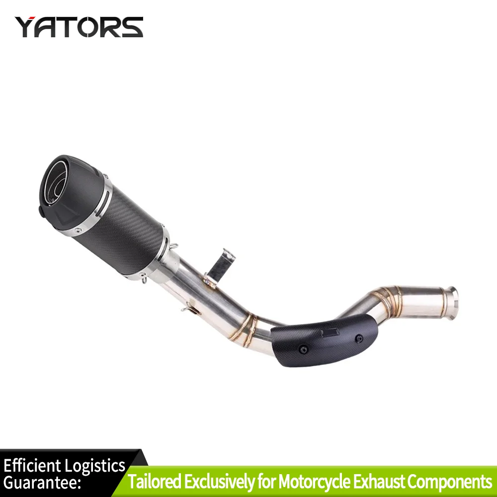 Exhaust Systems For DUKE RC390 RC250 390 17-21 RC 390 Slip-on Exhaust Muffler Middle Link Pipe Exhausts Pipes