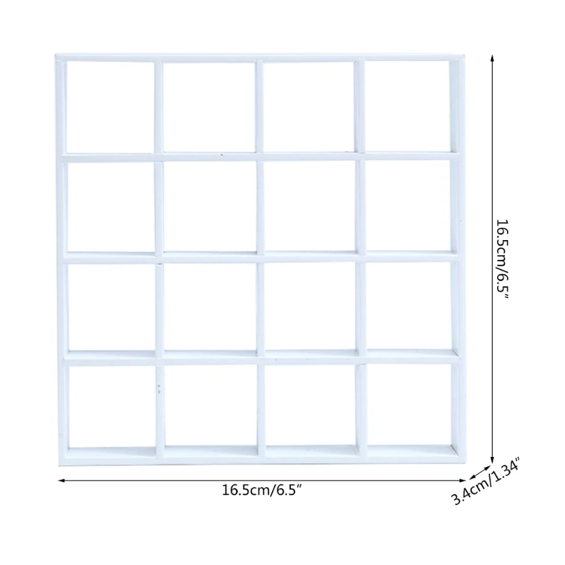 16 siatka mini domek dla lalek półka ekspozycyjna realistyczna szafka meblowa 1/12 N84E