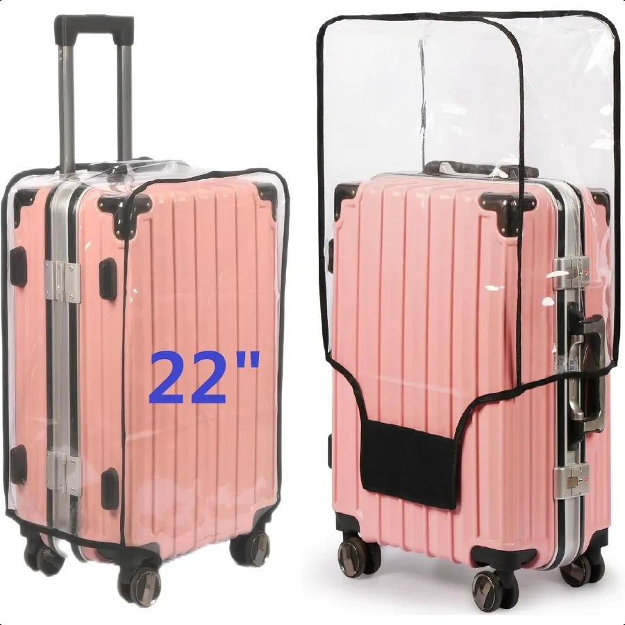 

Clear PVC Suitcase Cover Thickened Waterproof Lage Protector Full Transparent Dustproof Sleeve for Wheeled Suitcases 22