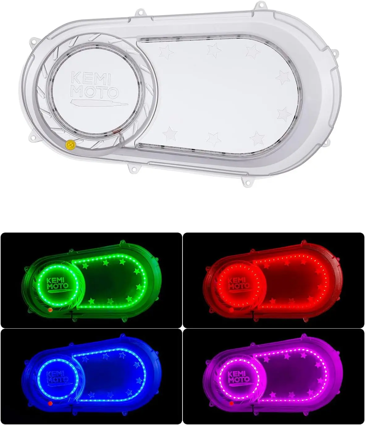 XP 1000 Outer Clutch Cover with RGB Lights for Polaris RZR 570/900/1000, Ranger 570/900 XP 1000