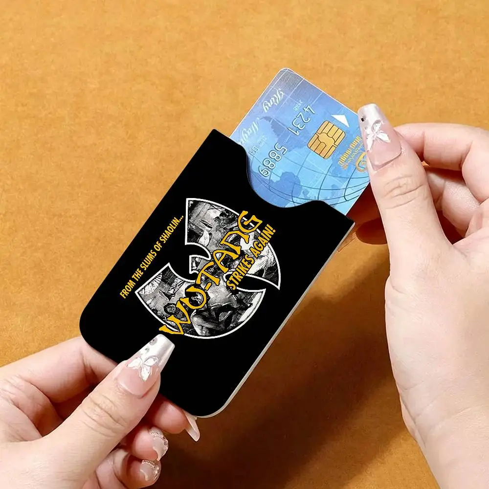 WU-TANG-CLAN HIP-HOP Credit ID Business Card Holder, Practical Pocket Gift for Outdoor Driving & Daily Use