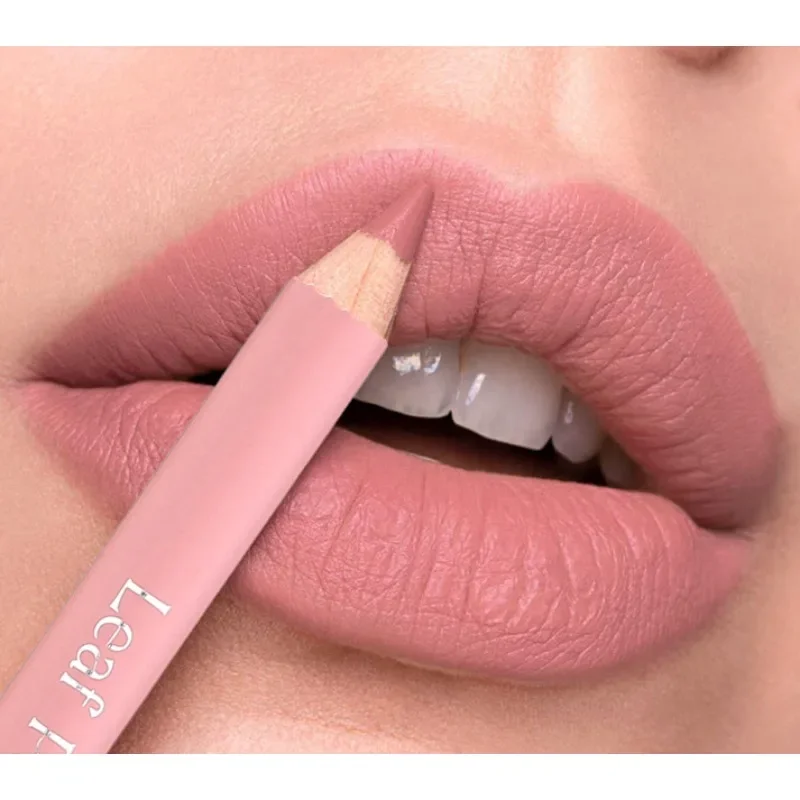 12Color Matte Lipliner Pencil Waterproof Plumping Stain Lipstick Natural Nude Pink Lip Liner Outline Lips Contour Makeup tools