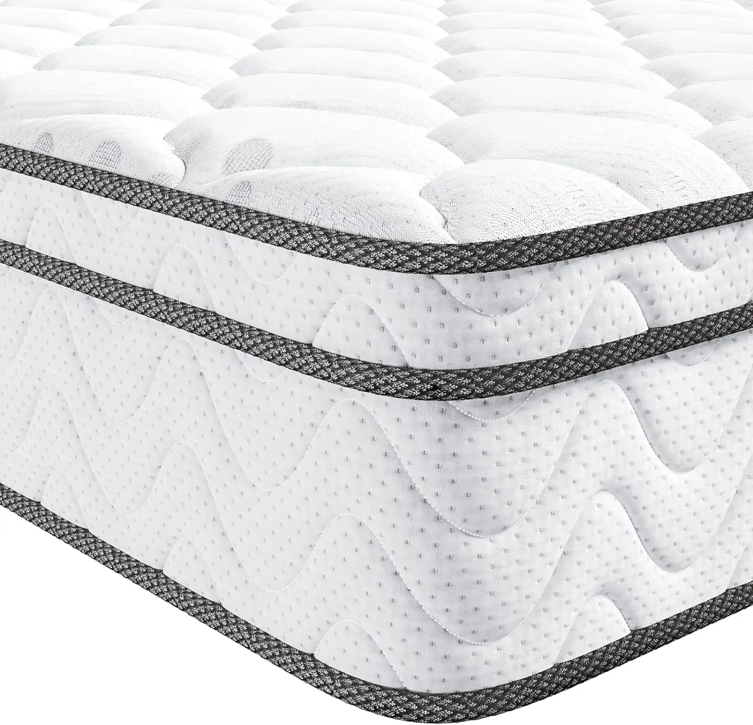 12 Inch Hybrid Mattress in a Box, Queen Bed Mattress with Memory Foam and Pocket Spring, Er