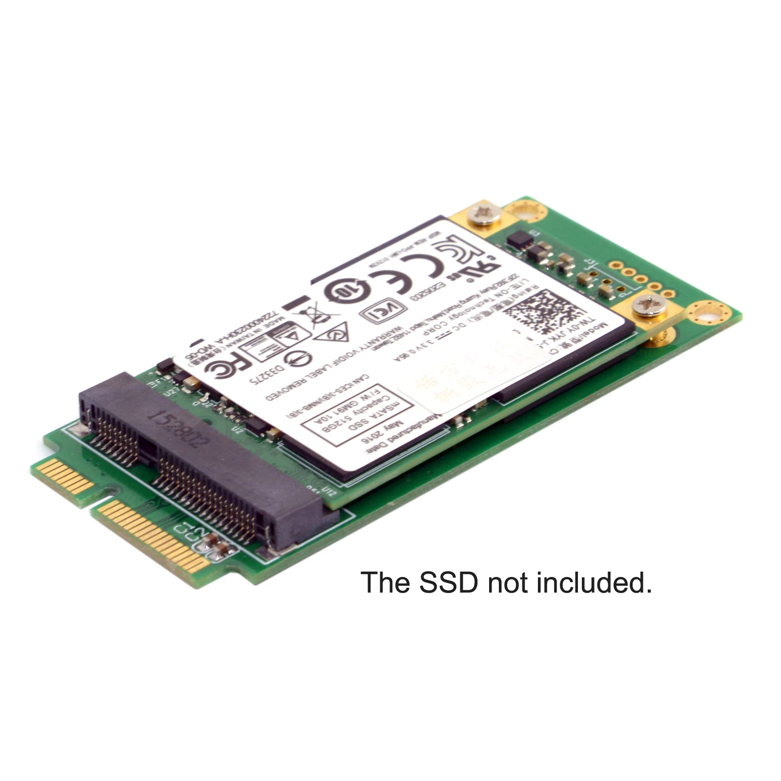 Cablecc 3x5 سنتيمتر mSATA بطاقة محول إلى 3x7 سنتيمتر Mini PCI-e SATA SSD ل Asus Eee PC 1000 S101 900 901 900A T91