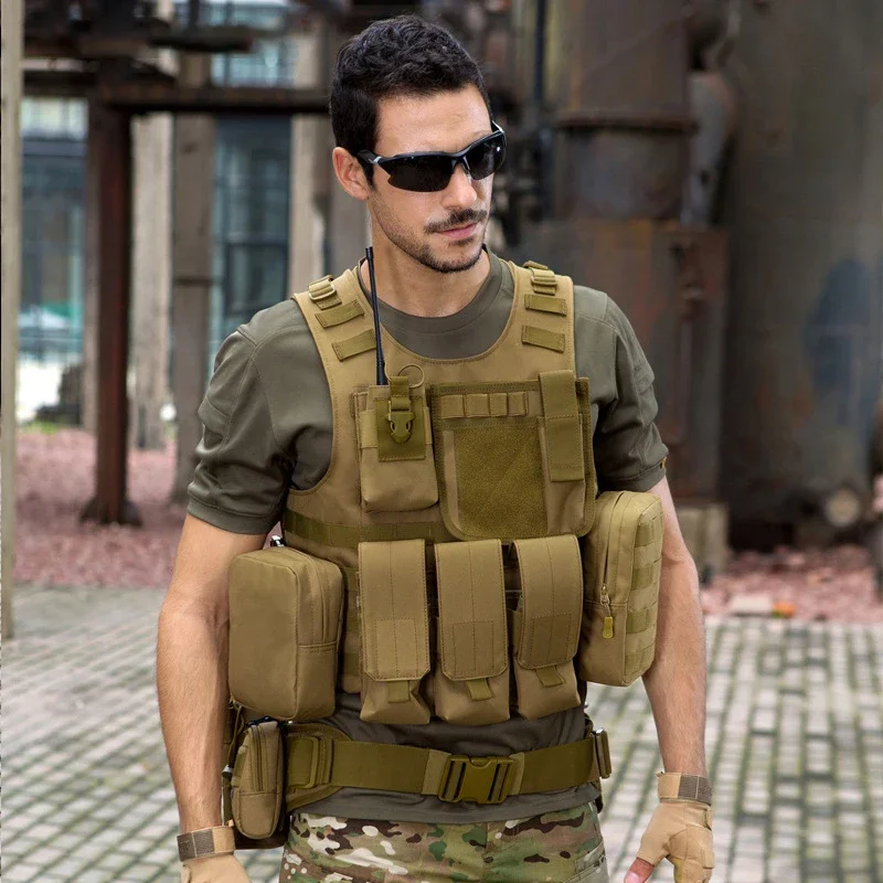 New Amphibious Tactical Military Assault Panel Vest CS Outdoor Jungle Equipment Field Protective Equipment Hunting Combat Vest