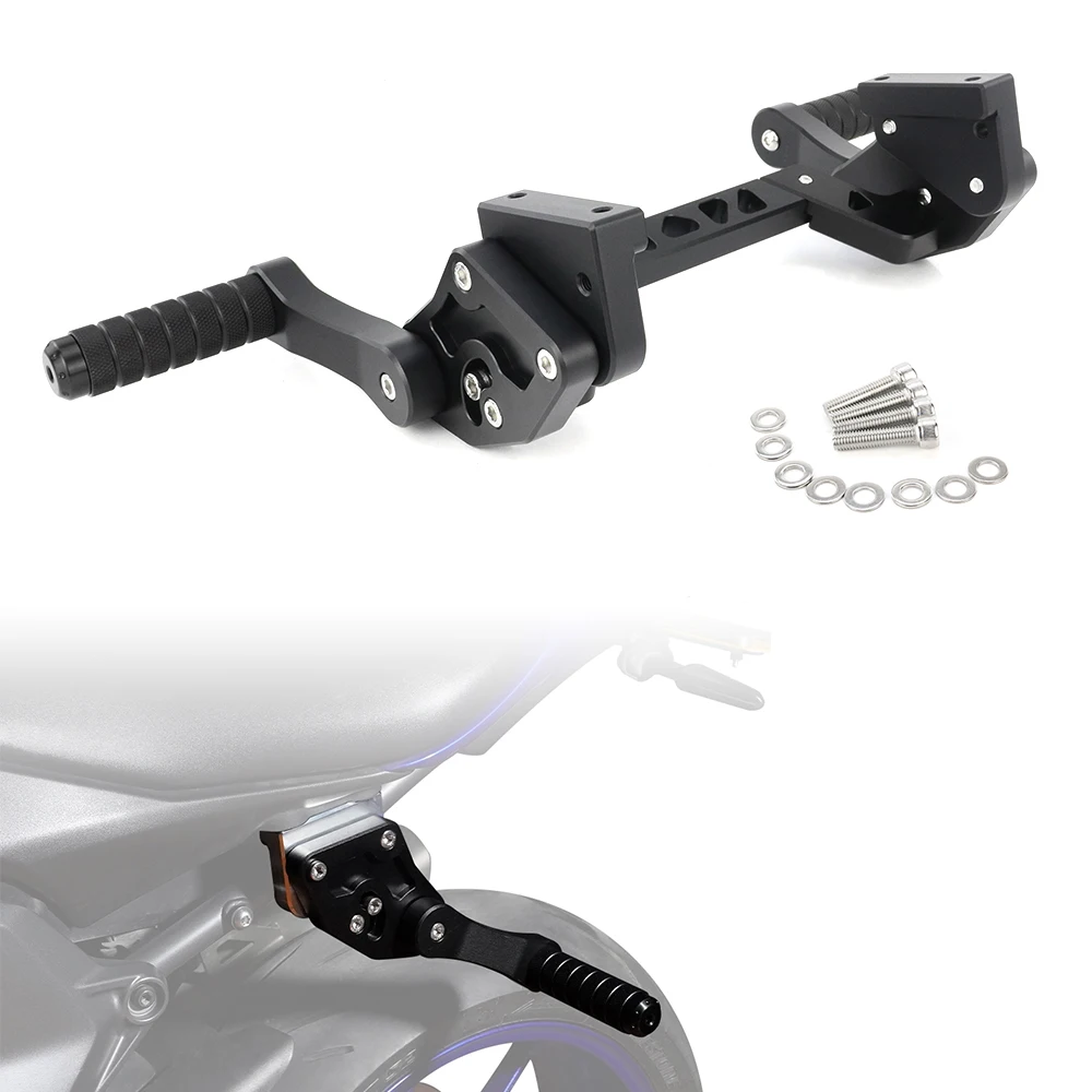 

Fit For Yamaha YZF-R7 2021-2025 Motorcycle Adjustable Rear Footrests Subcage Passenger Peg Support Stunt Step Plate Protection