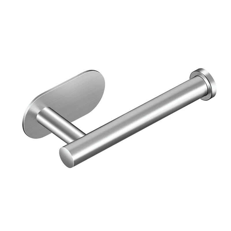 AT19-2PCS Toilet Paper Holder Bathroom Kitchen Washroom Wall Mount 304 Stainless Steel Toilet Paper Holder Storage Rack