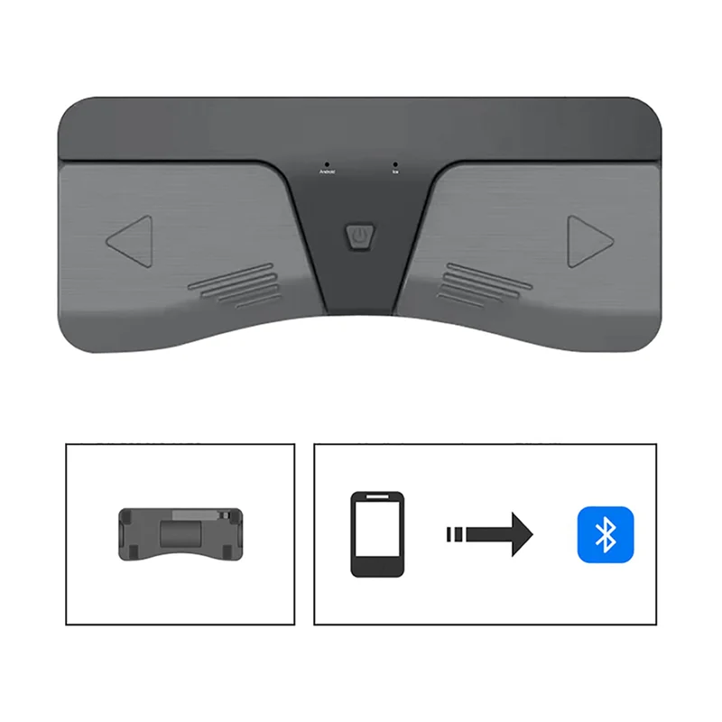 

CJSD-2X Wireless Page Turner Pedal Bluetooth Page Turner Wireless Turning Pedal Remote Control Compatible IOS Iphone Android