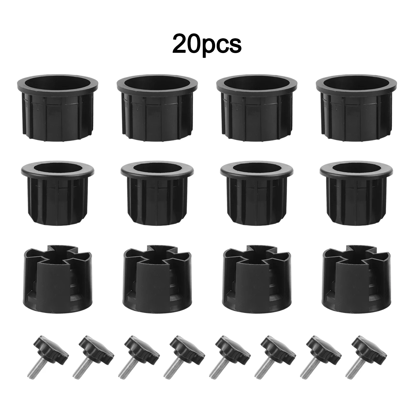 16/20PCS Stainless Steel Parasol Accessories Outdoor Parasol Umbrella Base Replacement Eyelet Cover Parts Garden