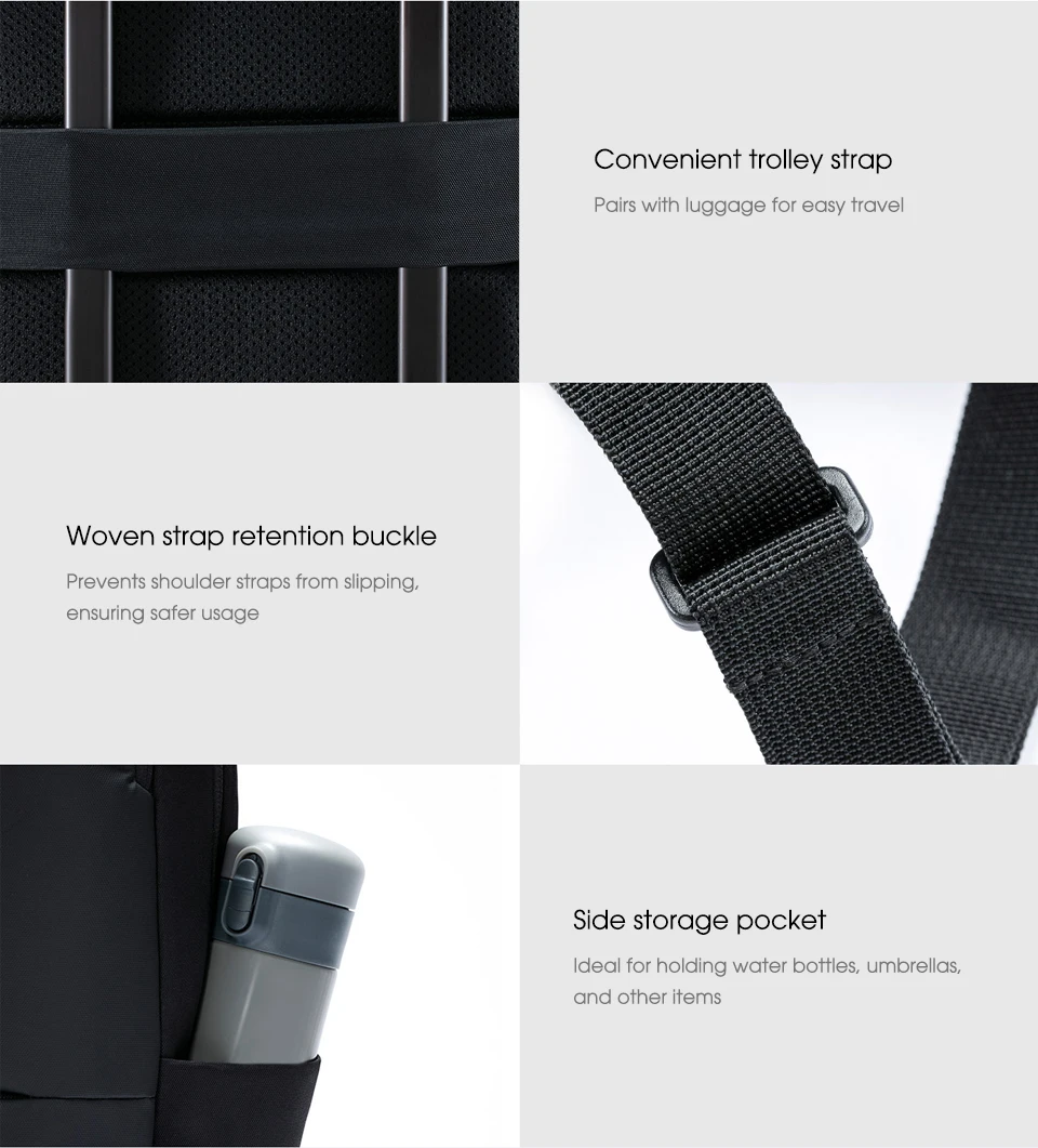 NEUER Xiaomi Classic Business Rucksack 2 Modische Laptoptasche für Männer und Frauen Reise-Rucksack mit Großer Kapazität – Detail 12