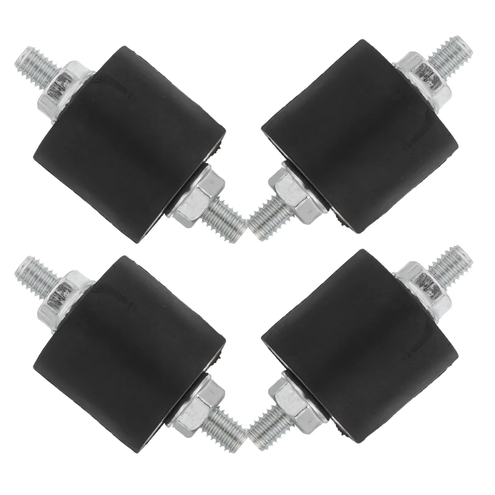 

4pcs Air Compressor Vibration Isolator Mounts M6 Anti Vibration Pads Noise Reduction Shock Absorber Kit For Universal Models