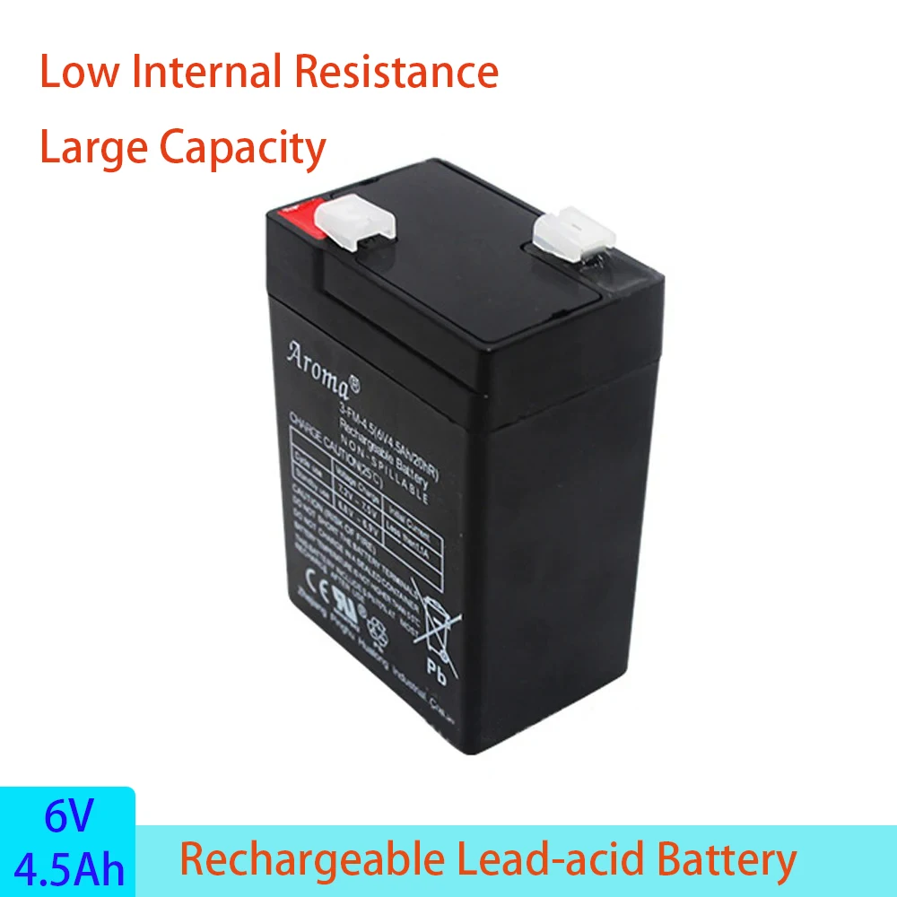 Lead-acid Battery Backup Power 6V 4.5Ah Battery For Emergency Light Children Toy Car Electronic Scale 4.5Ah Rechargeable Battery