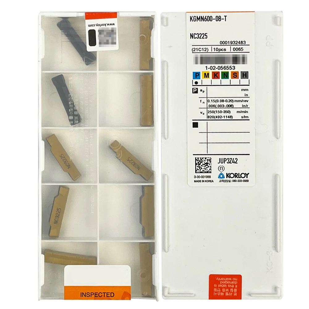 

HUAZHICHUN KGMN 600-08-T NC3225 CNC Holder Grooving Tool Carbide Inserts