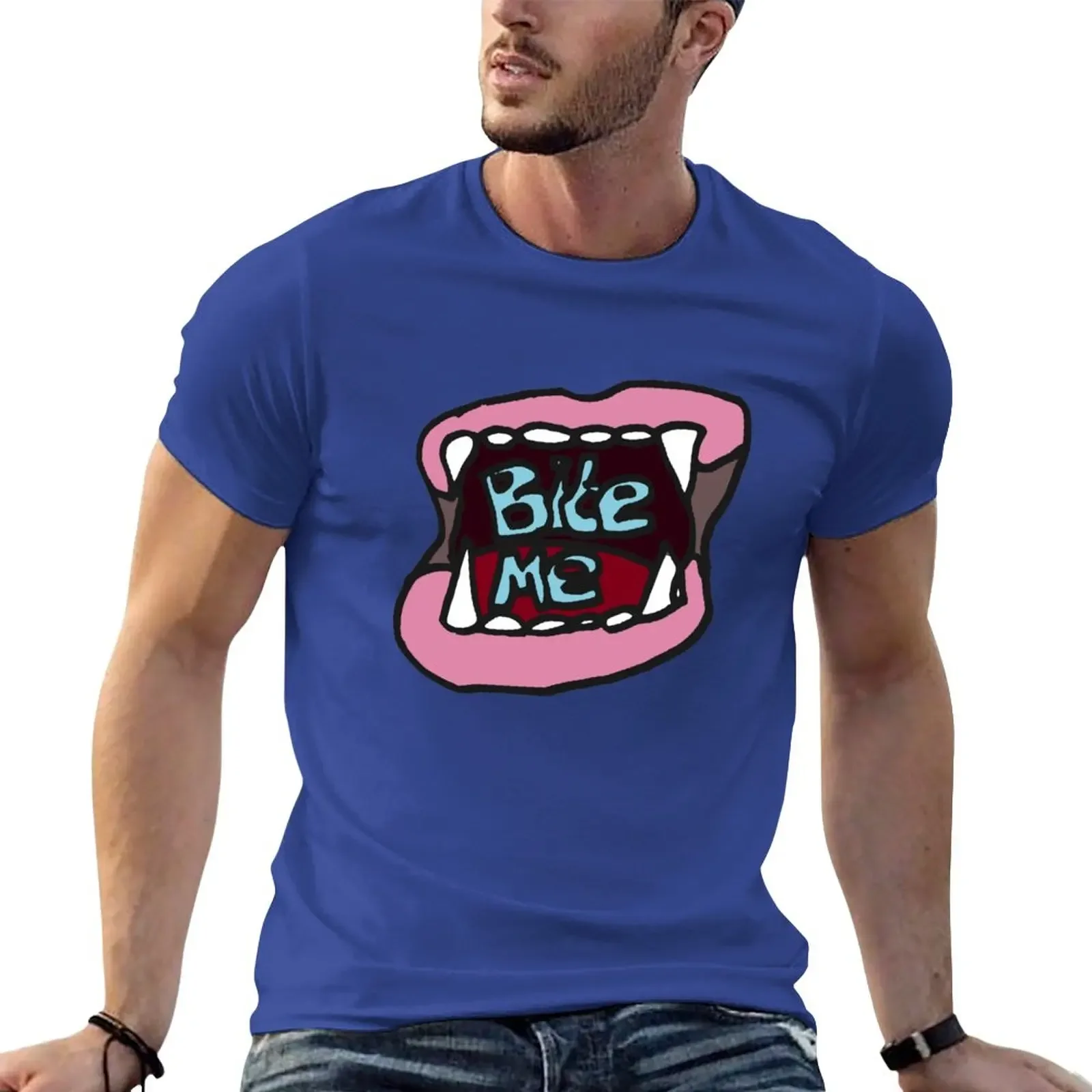 Zef - Bite me T-Shirt customs design your own hippie clothes t shirt for men