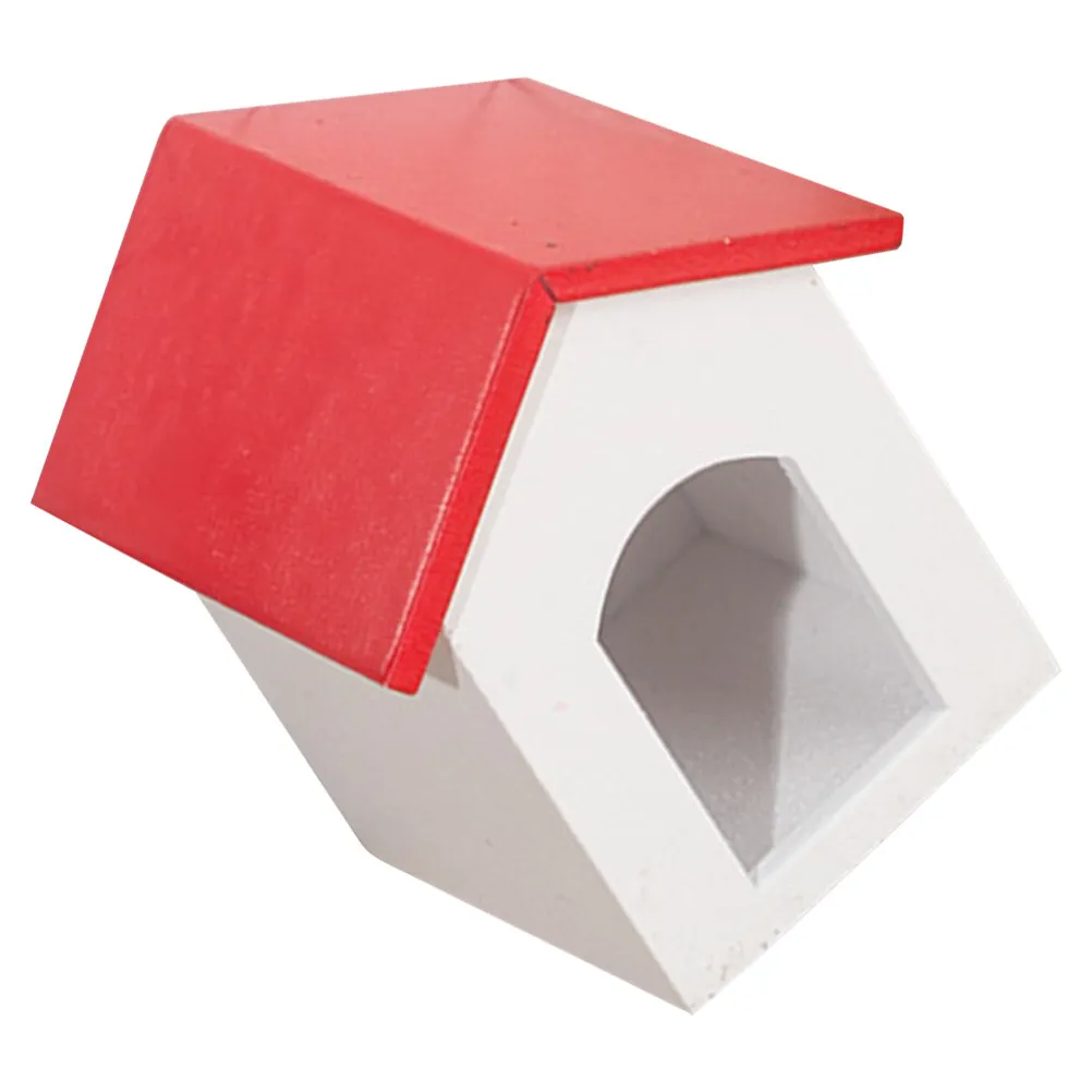 

Miniature Wooden Dog House Sturdy Compact Design Safe for Children Easy Clean Home Decor Mini Kennel Ornament Creative Landscape