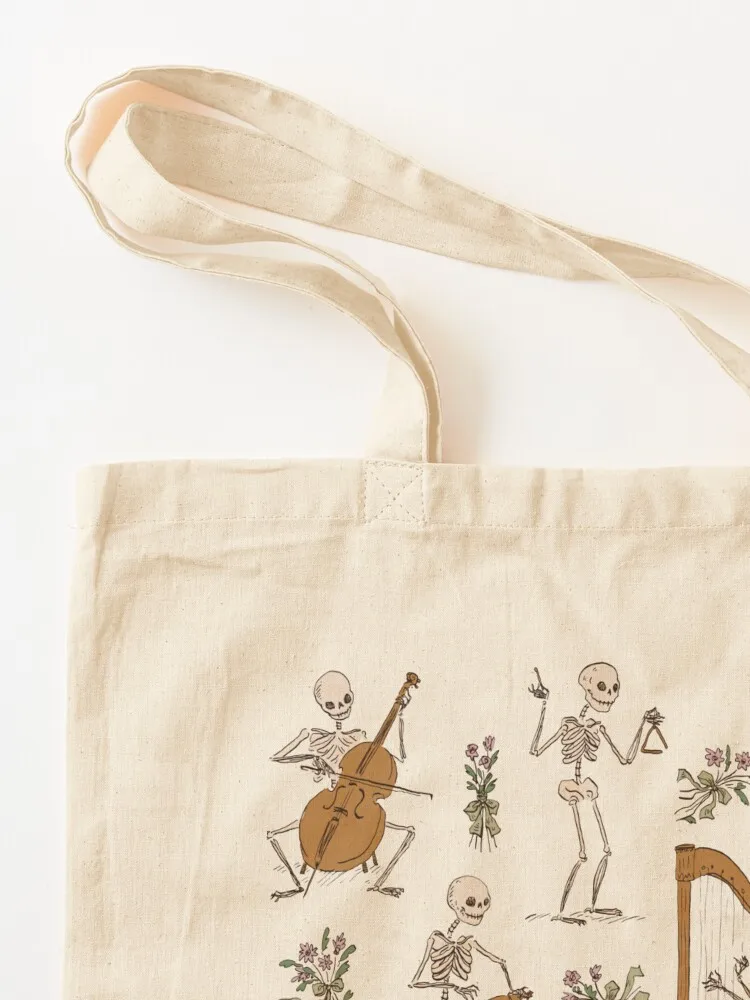 الهيكل العظمي أوركسترا حمل حقيبة تسوق حمل حقيبة الرجال مخصص النسيج المتسوق النساء